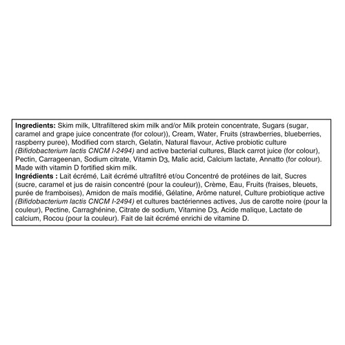 Activia Value Size Probiotics Yogurt Strawberry Raspberry Vanilla Blueberry 24 x 100 g