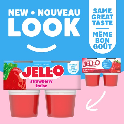 Jell-O Sugar-Free Gel Snacks Strawberry 356 g