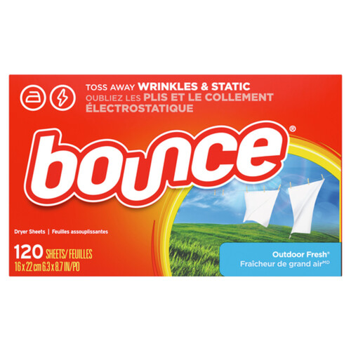 Bounce Fabric Softener Outdoor Fresh 120 Sheets