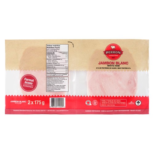 Perron Deli Sliced Ham White 2 x 175 g