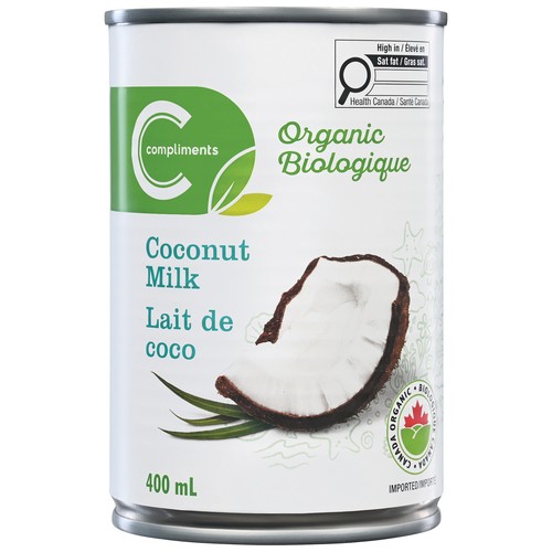 Compliments Organic Canned Coconut Milk 400 ml