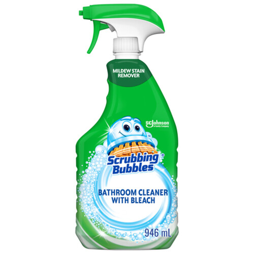 Scrubbing Bubbles Bathroom Cleaner Stain Remover With Bleach 950 ml