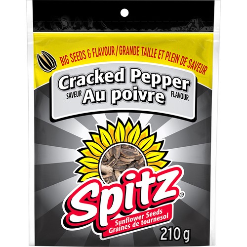 Spitz Sunflower Seeds Cracked Pepper Flavour 210 g