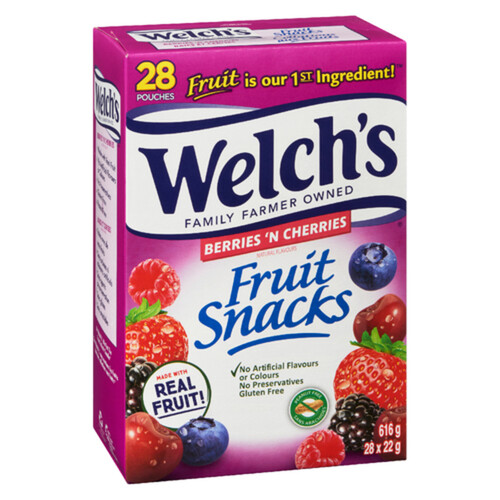 Welch's Fruit Snacks Berrie n Cherries 616 g