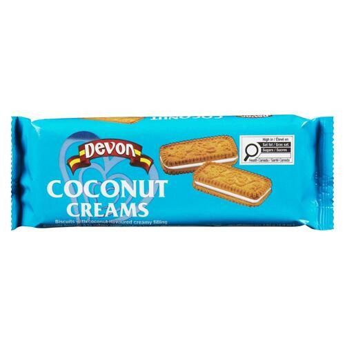 Devon Coconut Flavoured Cream Filled Biscuits Coconut Creams 140 g