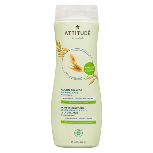 Attitude Sensitive Skin Shampoo Nourish and Shine Avocado 473 ml