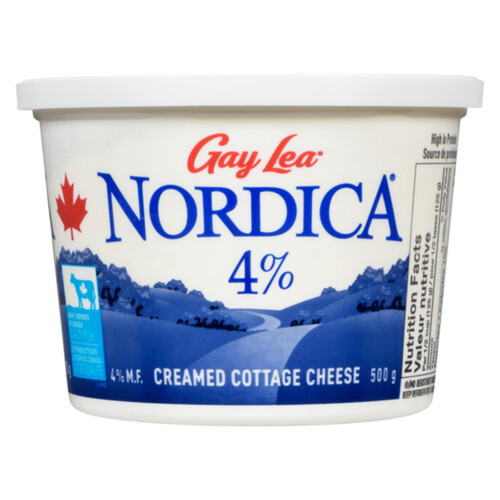 Gay Lea Nordica 4% Cottage Cheese Creamed 500 g