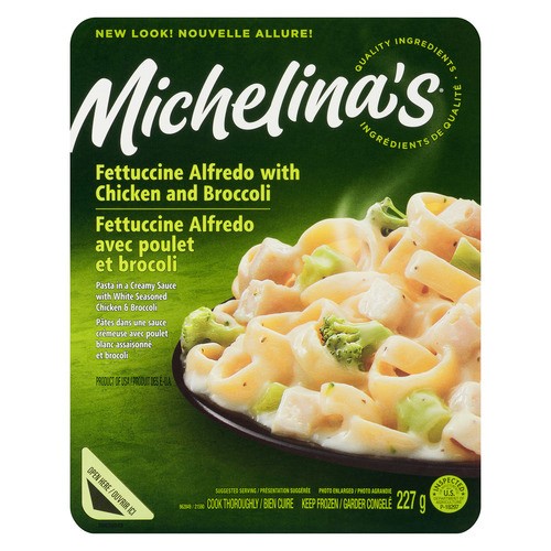 Michelina's Frozen Meal Fettuccine Alfredo With Chicken And Broccoli 227 g