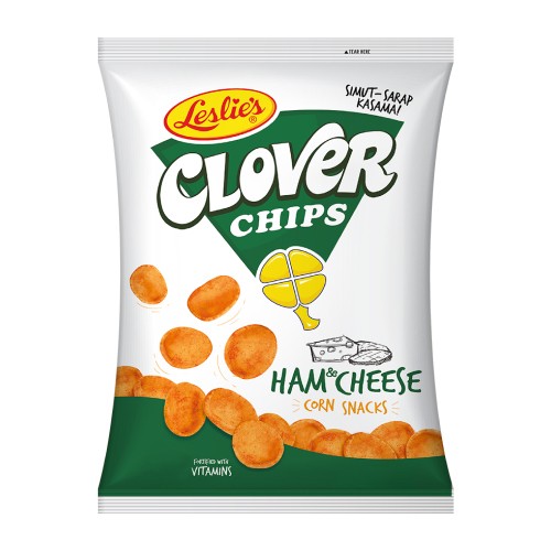 Leslie's Clover Chips Ham & Cheese 145 g