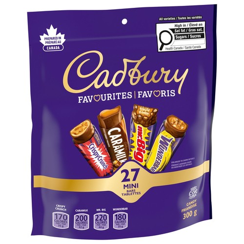Cadbury Favourites Chocolate Bars 27 Count 300 g