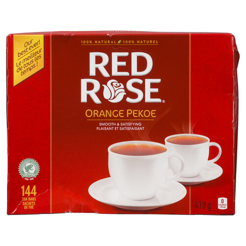 Red Rose Tea Pekoe Orange 144 Tea Bags 