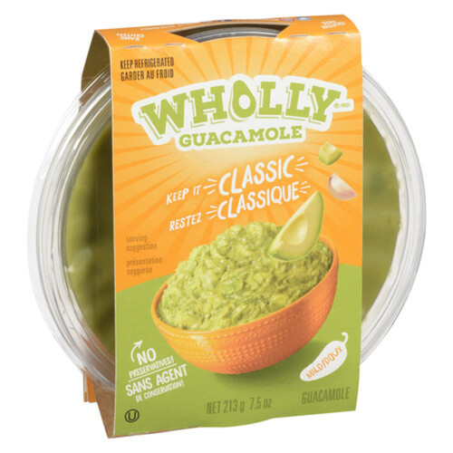 Wholly Guacamole Guacamole Classic Bowl Dressings/Dips 212 g