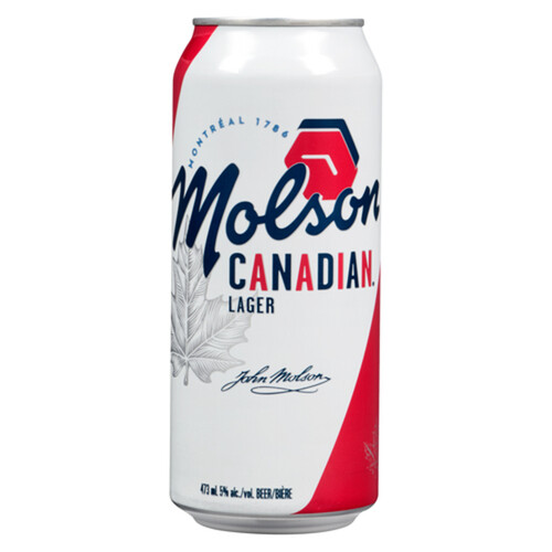 Molson Canadian Beer 5% Alcohol 473 ml (can) 