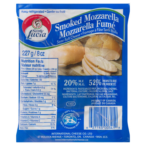 Santa Lucia Mozzarella Ball Smoked 227 g