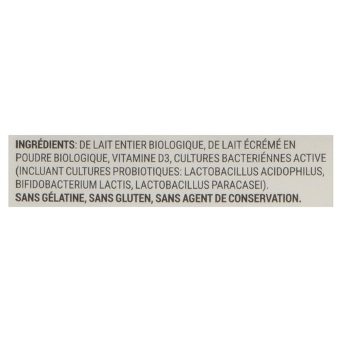 Avalon Dairy Organic Probiotic Plain Yogurt 1 EA