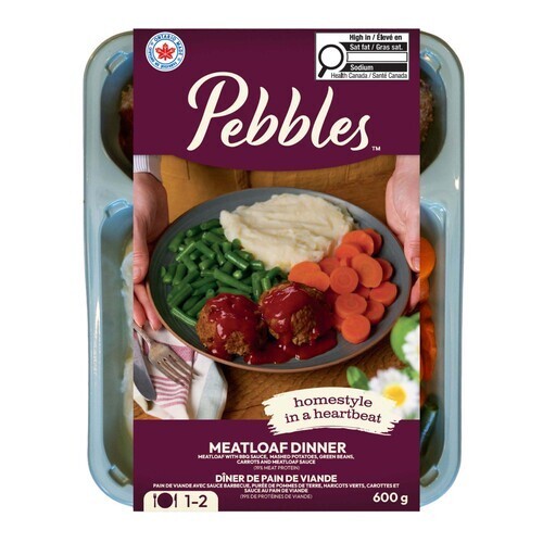 Pebbles Frozen Dinner Meals Meatloaf 600 g