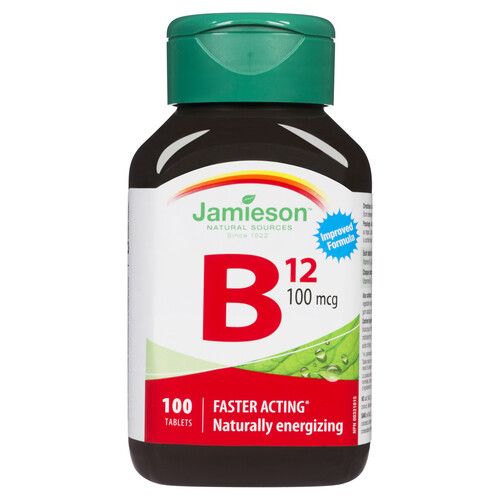 Jamieson Vitamin B12 100 mcg Tablets 100 Count