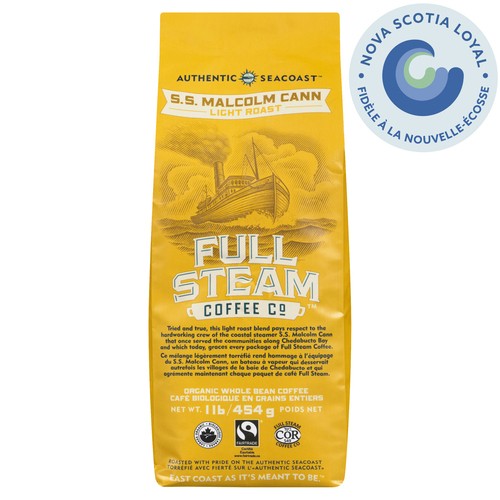 Full Steam Single Serve Malcolm Coffee Light Roast 454 g