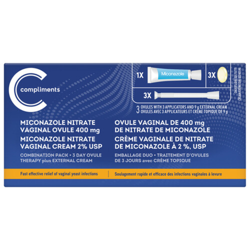 Compliments Miconazole 3 Day Combo 1 EA