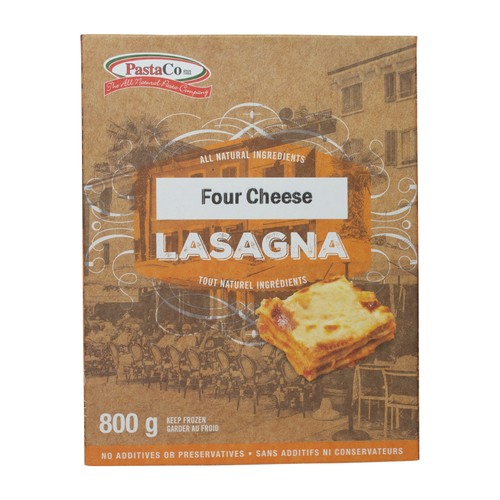 PastaCo Four Cheese Lasagna 800 g (frozen)