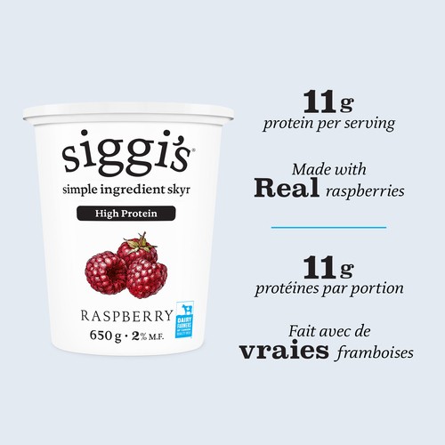 Siggi's Skyr Yogurt 2% Raspberry 650 g