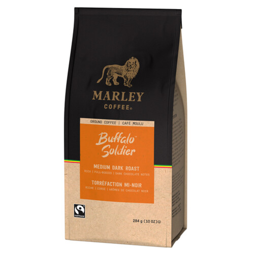 Marley Ground Coffee Medium-Dark Roast Buffalo Soldier 284 g