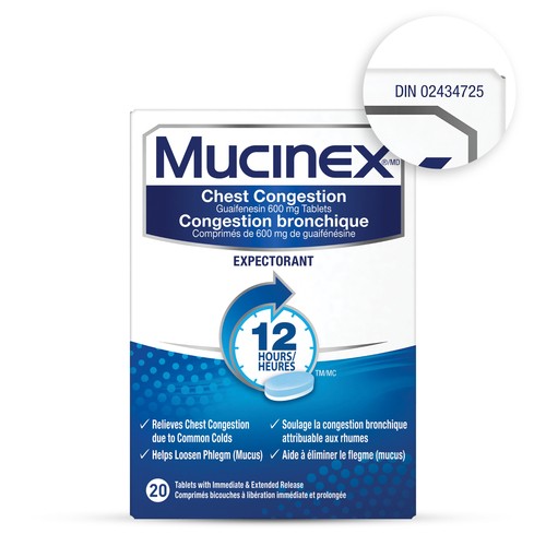 Mucinex Cough & Cold Tablets 20 EA 