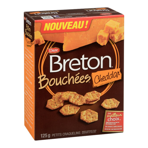 Dare Breton Cheese Bites Crackers Cheddar 125 g