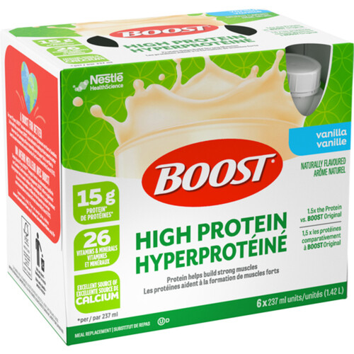 Boost High Protein Drink Vanilla 6 x 237 ml