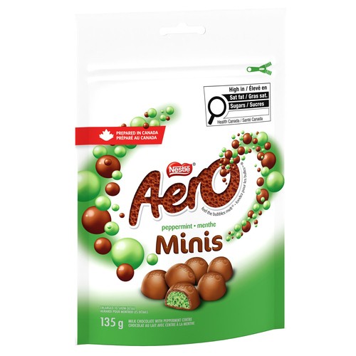 Nestlé Aero Milk Chocolate Minis Peppermint Pouch 135 g