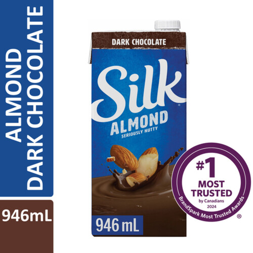 Silk Dairy-Free Almond Milk Dark Chocolate Flavour Shelf Stable 946 ml