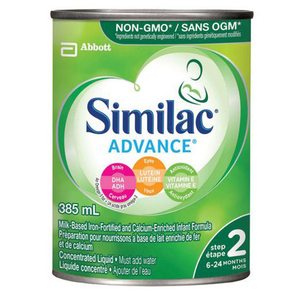 Similac Two Similac Advance Infant Formula Step 2 Milk-Based 385 ml - Voilà Online ...