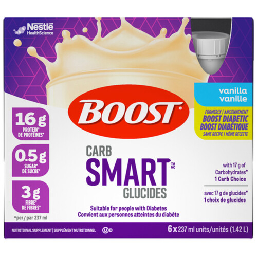 Boost Diabetic Drink Vanilla 6 x 237 ml