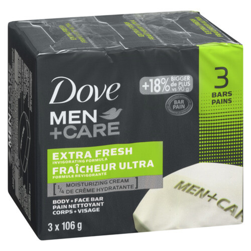 Voilà Dove Men+Care Extra Fresh Bar Soap Hand & Body & Face & Shave