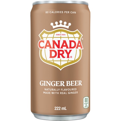Canada Dry Soft Drink Ginger Beer 6 x 222 ml (cans)