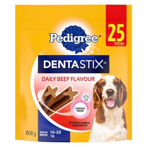 Pedigree Dentastix Oral Care Medium Adult Dog Treats Beef 608 g