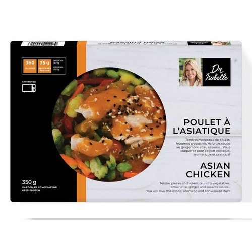 Isabelle Huot Docteure En Nutrition Frozen Asian Chicken 350 g
