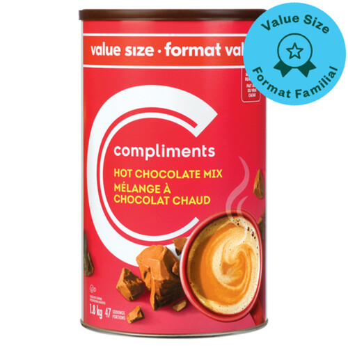 Compliments Hot Chocolate Mix Value Size 1.8 kg