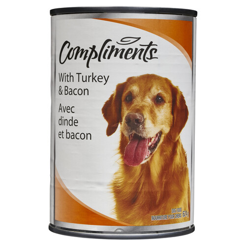 Compliments Wet Dog Food Turkey & Bacon 624 g