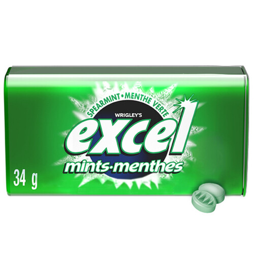 Excel Spearmint Mints 34g 1 Tin