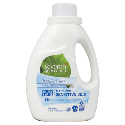 Seventh Generation Laundry Detergent Free And Clear For Sensitive Skin 1.5 L