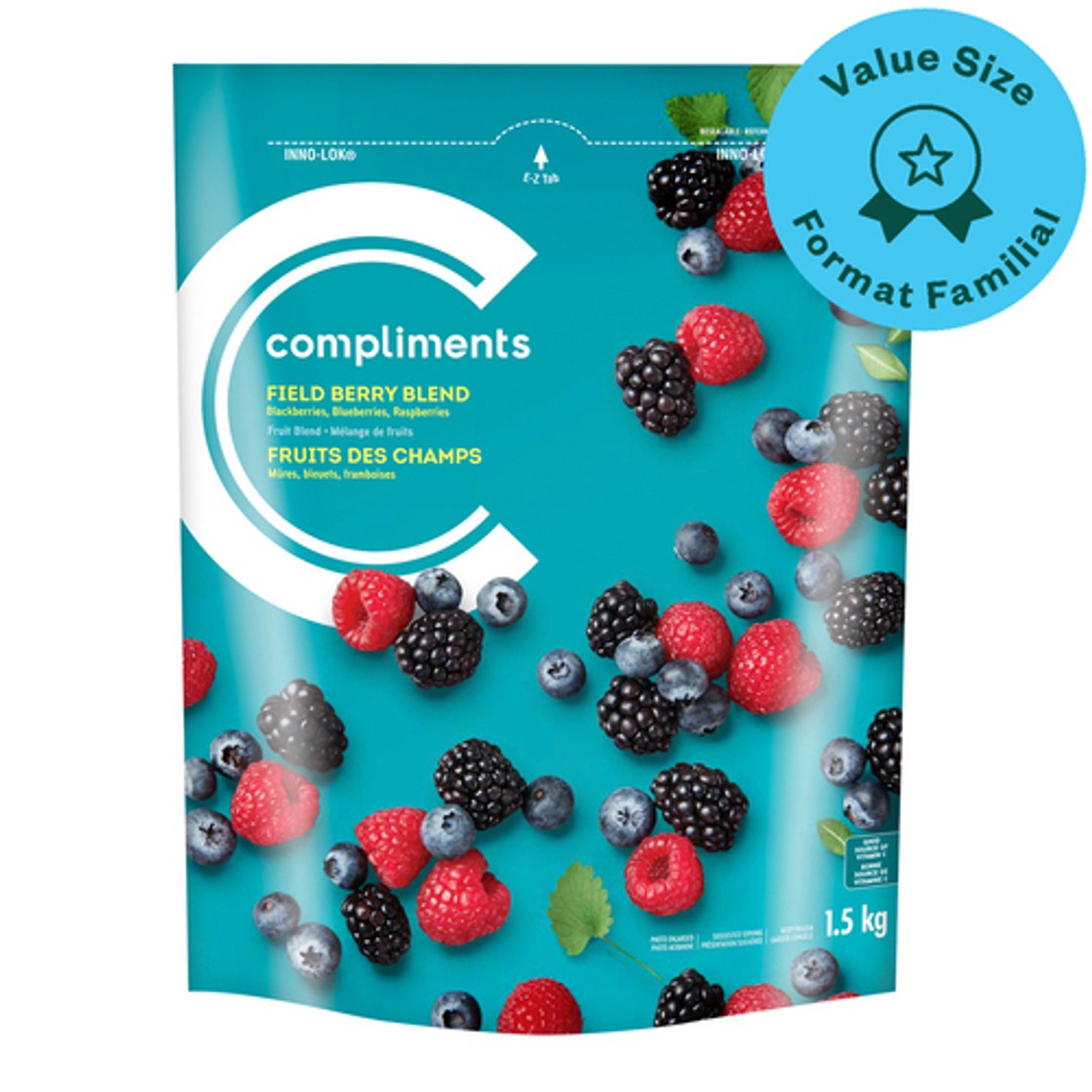Comp Fieldberry Compliments Frozen Field Berry 1.5 kg - Voilà Online Groceries & Offers