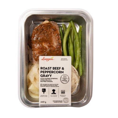 Longo's Ready To Eat Meals Roast Beef & Peppercorn Gravy 440 g