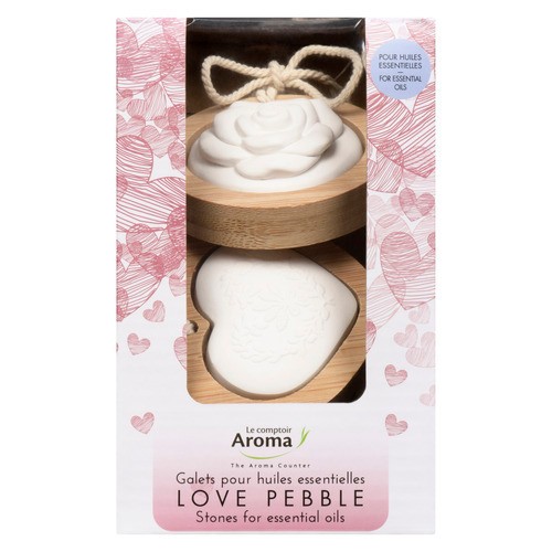 The Aroma Counter Diffuser Stones Love Pebble 1 Pack