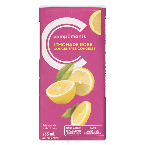 Compliments Frozen Juice Pink Lemonade 283 ml