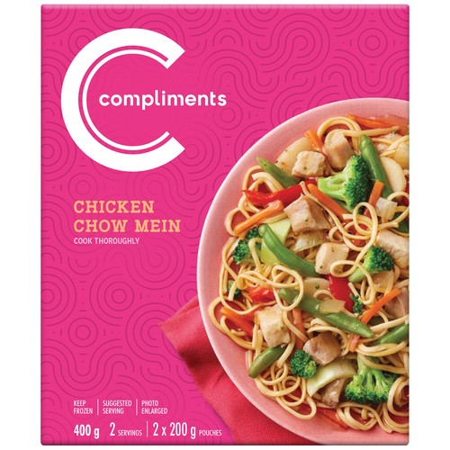 Compliments Chow Mein Chicken 400 g (frozen)