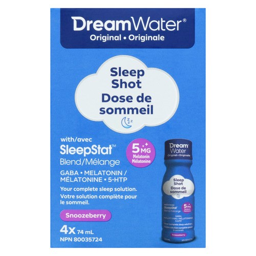 Dream Water Sleep Shot Snoozeberry Original 4 x 74 ml