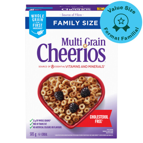 Cheerios Cereal Multi Grain Family Size 585 g