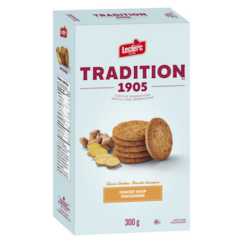 Leclerc Tradition Cookies Biscuit Ginger Snap 300 g