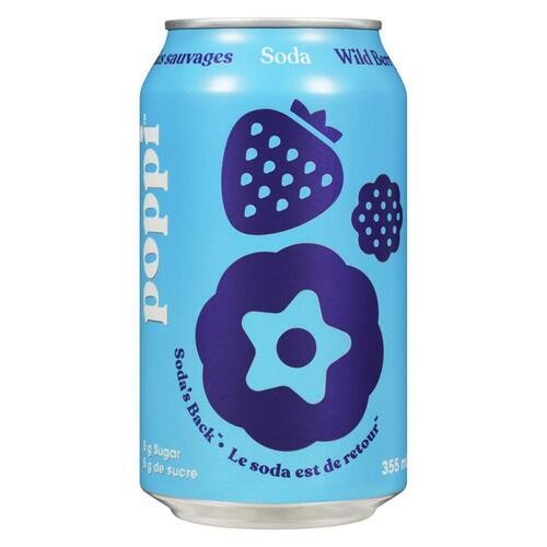 Poppi Soft Drink Wild Berry 355 ml (can)